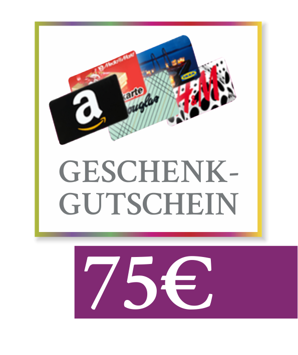 75 € Geschenkgutschein "Amazon, Media Markt, Douglas & Co"
